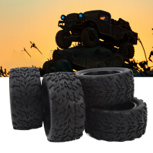 4 pièces de pneus RC tout-terrain 115mm x 55mm 12mm Hex noir