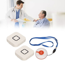 allarme portatile senza fili per assistente, pulsante di chiamata a lunga distanza, sistema di allerta per anziani, frequenza 433MHz