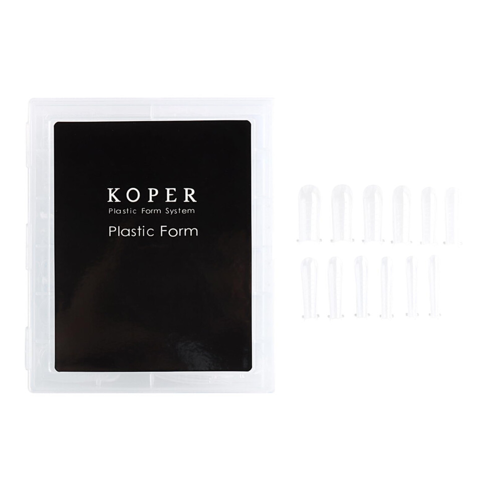 120pcs Poly Nail Forms Clear Full Cover Coffin and Short Square Nail Extension Molds