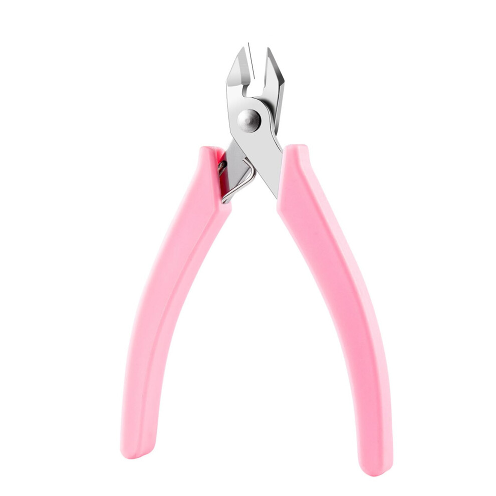 Nail Art Rhinestone Remover Pliers with Ergonomic Silicone Grip and Stainless Steel Wire Cutter
