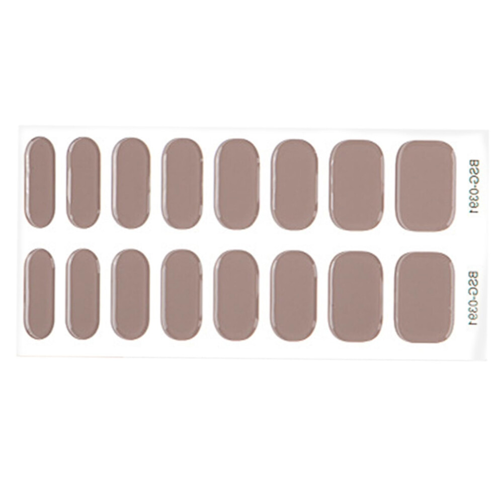 Waterproof Semi Cured Gel Nail Strips with UV LED Cure, Salon Quality LongLasting Nail Wraps