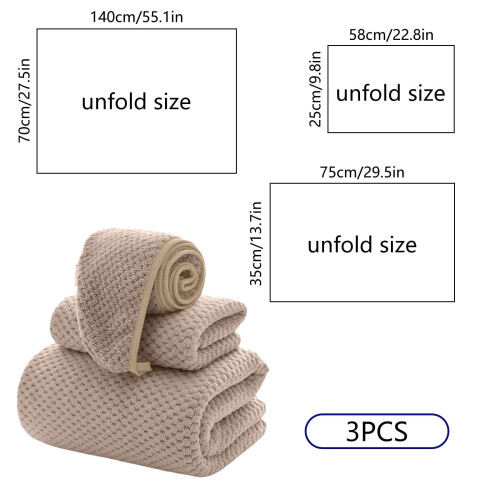 Εκπτώσεις Quinlirra Home Essentials: Σετ 3 τεμαχίων εξαιρετικά μεγάλης πετσέτας μπάνιου και 2