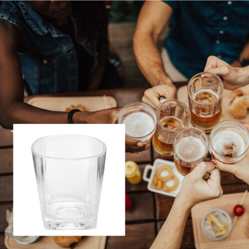 Κρυστάλλινο ποτήρι ουίσκι, 180ml ακρυλικό οικολογικό ποτήρι ουίσκι, ποτήρι κρασιού, 1