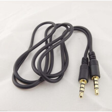 Lot de 10 câbles d'extension audio AV 3,5 mm, 1 mâle-mâle, 4 pôles, 3 anneaux, 1 m, plaqué or