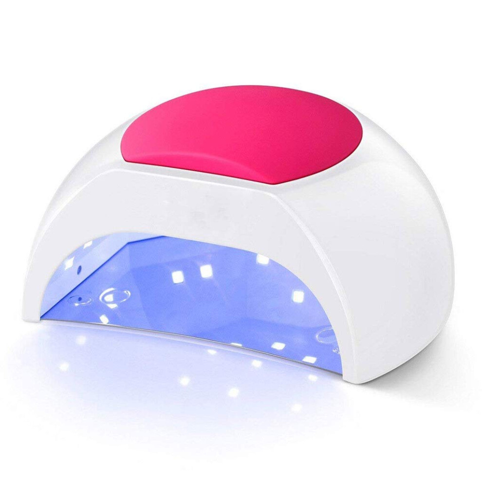 48W UV LED Nail Lamp with Timer, Fast Curing Gel Nail Dryer with Auto Sensor for Salon and Home