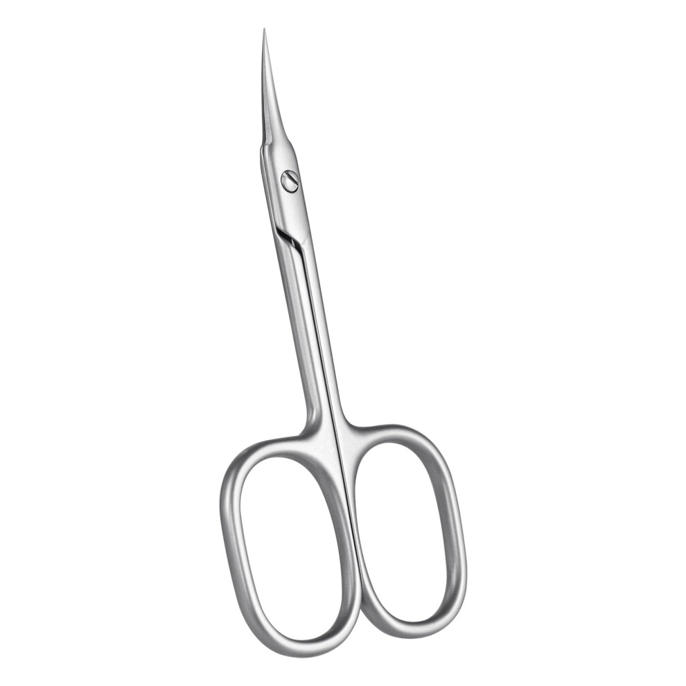 Cuticle Scissors with Precise Curved Blade Stainless Steel for Nails Eyebrows Eyelashes Grooming