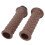 Motorcycle Handle Grip 25mm Left Right Silicone ABS Universal Fit Brown 7