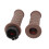 Motorcycle Handle Grip 25mm Left Right Silicone ABS Universal Fit Brown 4