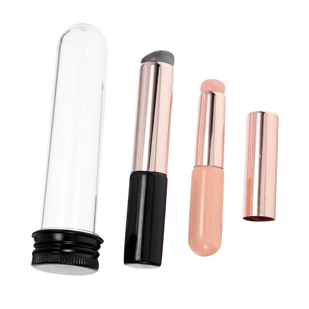 2pcs Silicone Nail Art Brush Set for Smooth Gradient Effects and Precision Color Blending