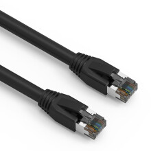 SF Cable Cat8 árnyékolt (S/FTP) Ethernet kábel, 35 láb (10,6 méter) - fekete
