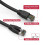 Καλώδιο SF Cat8 με θωράκιση (S/FTP) Ethernet, 35 πόδια - Μαύρο 2