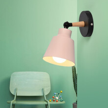Aplice pentru dormitoare, lampă de perete neagră de 9 in, compatibilă cu decorul de birou sau de noptieră din dormitor, lampă de perete simplă