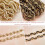 10M Gimp Braid Trim, πλατιά μπορντούρα από πολυεστέρα 10 χιλιοστών, χρυσό δαντελένιο 5