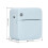 Blue Mini Pocket Printer 57x25mm Bluetooth Thermal 1000mAh 5