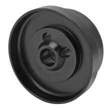 Aluminum 5/6 Hole Steering Wheel Hub Adapter for Jeep 1976‑1995 Black