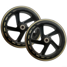 145mm PU Scooter Wheels with Noise Reduction and Speed Bearings for Smooth Roller Skates