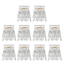 Clear Hair Clips 10 Pack Acrylic Hair Pins with Secure Grip for Women Girls and Kids