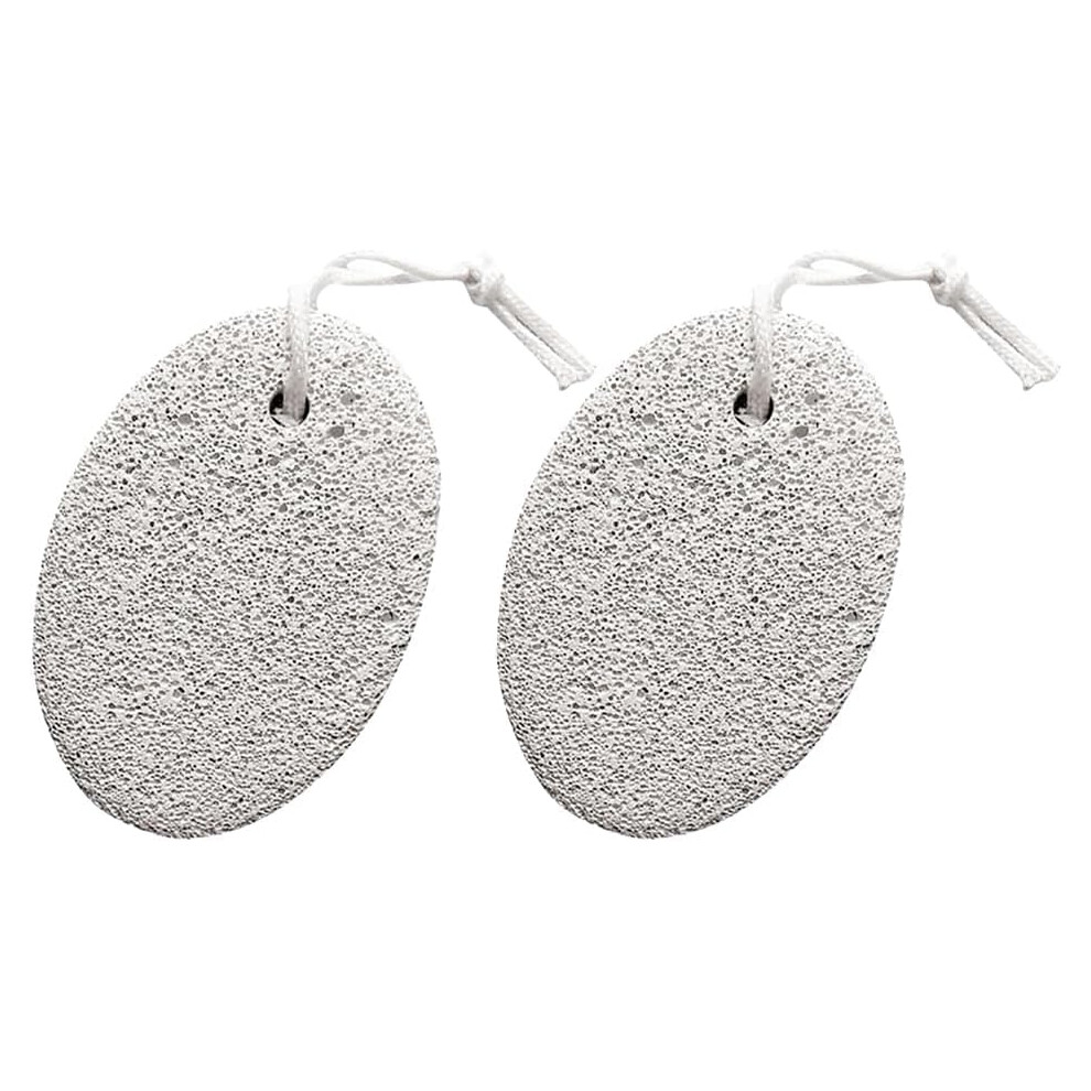 2Pcs Double Sided Pumice Stone Foot Callus Remover for Dead Skin and Corn Pedicure Tool 9x5cm