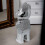 Silver 30cm Crushed Diamond Cartoon Mouse 7