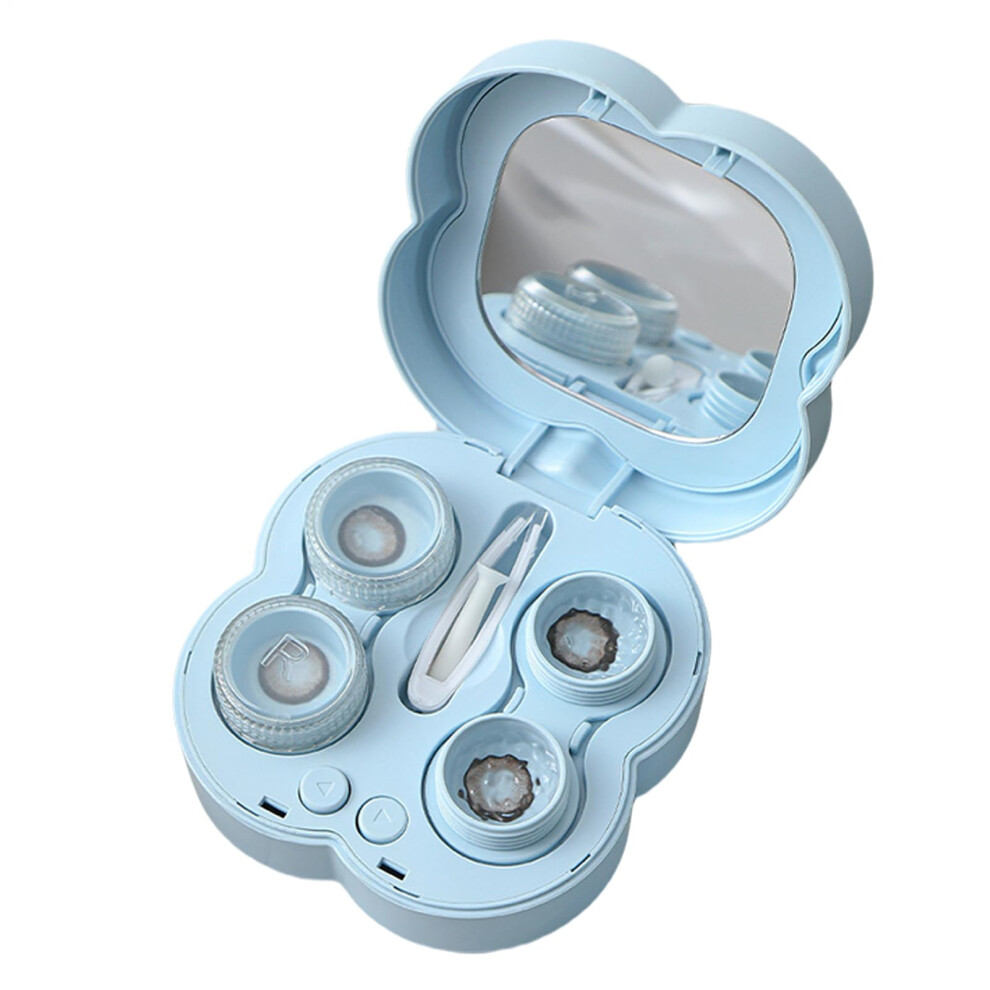 Ultrasonic Contact Lens Cleaner with Automatic Deep Cleaning, Dual Frequency, Waterproof Travel Case