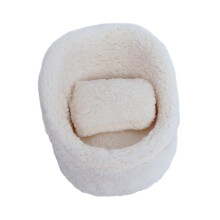 Newborn Photography Prop Baby Photo Shoot Sofa White 32x31cm for Baby Shower and Birthday