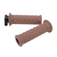 Universal 22mm Scooter Throttle Handle Grips for GY6 50cc-150cc, Comfort Brown
