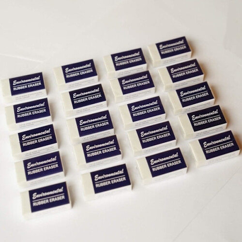 20-pack erasers, high-quality rubber erasers (white) 1