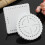 2Pcs Round Square Kumihimo Beading Cord Disc Disk Braiding Plate DIY Braid School Office Essentials 2