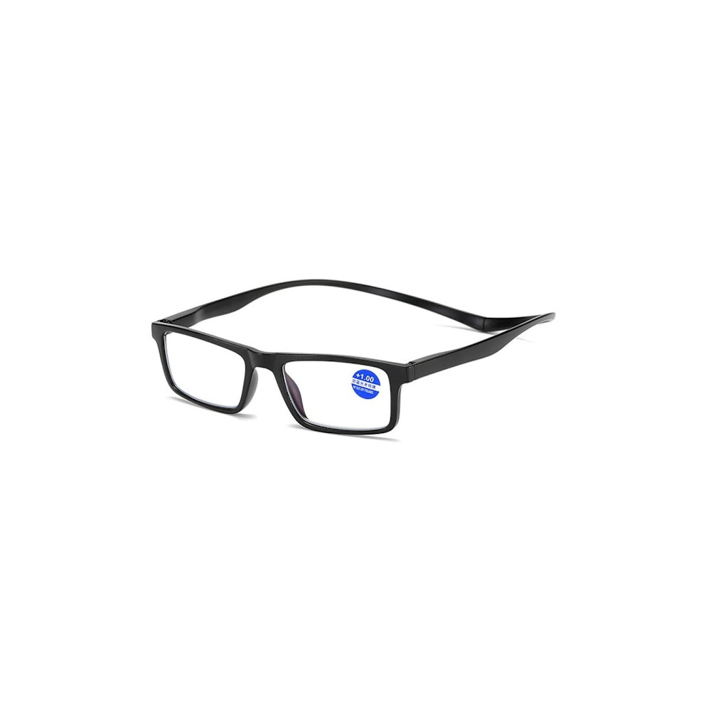Smooth Reading Glasses with Strength (+1.0 - +4.0) Black 4.0