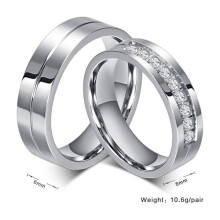 Bague en acier inoxydable or/argent argent Femme21