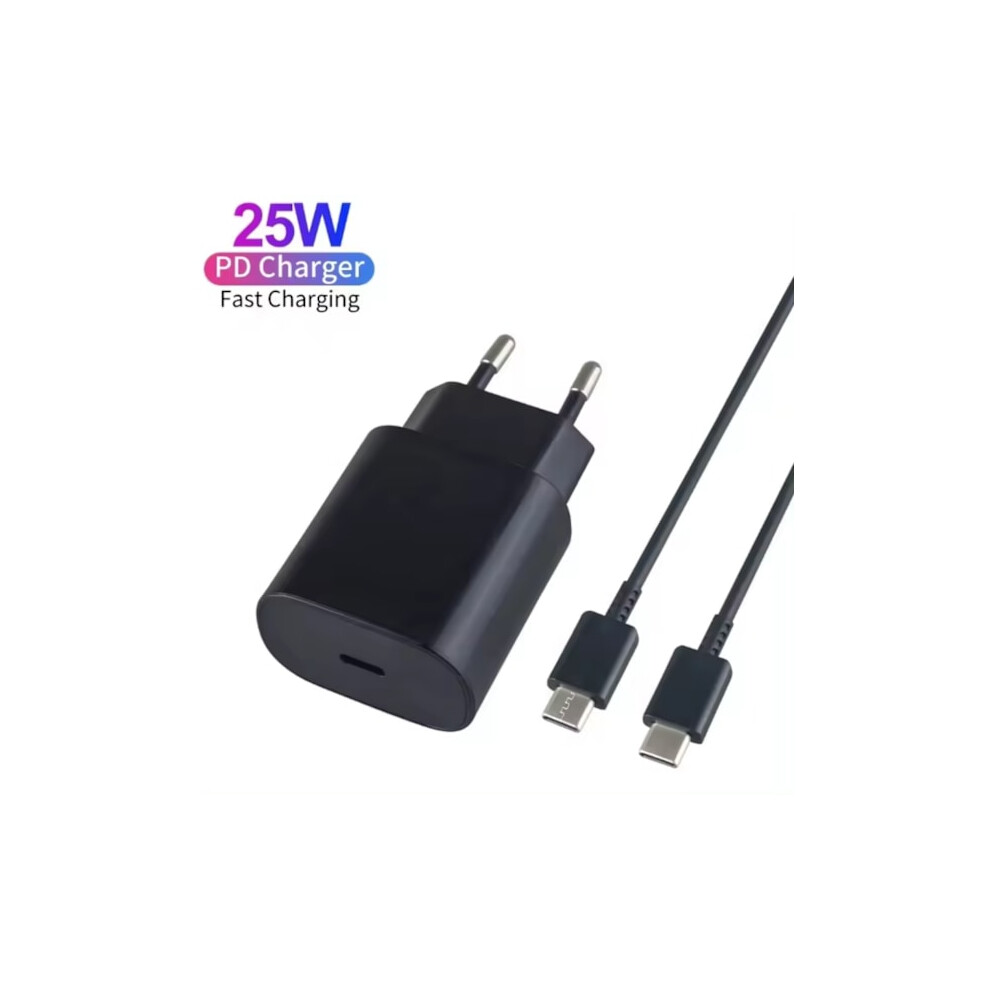 Charger For Compatible With Samsung 25W - Fast Charger Usb-C - Power Adapter + Cable 1M 1 Meter + 25W Adapter 9433291404027