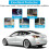 Kit com 4 para-lamas para Tesla Model 3 (dianteiro e traseiro) e protetor de para-brisa (azul) 4