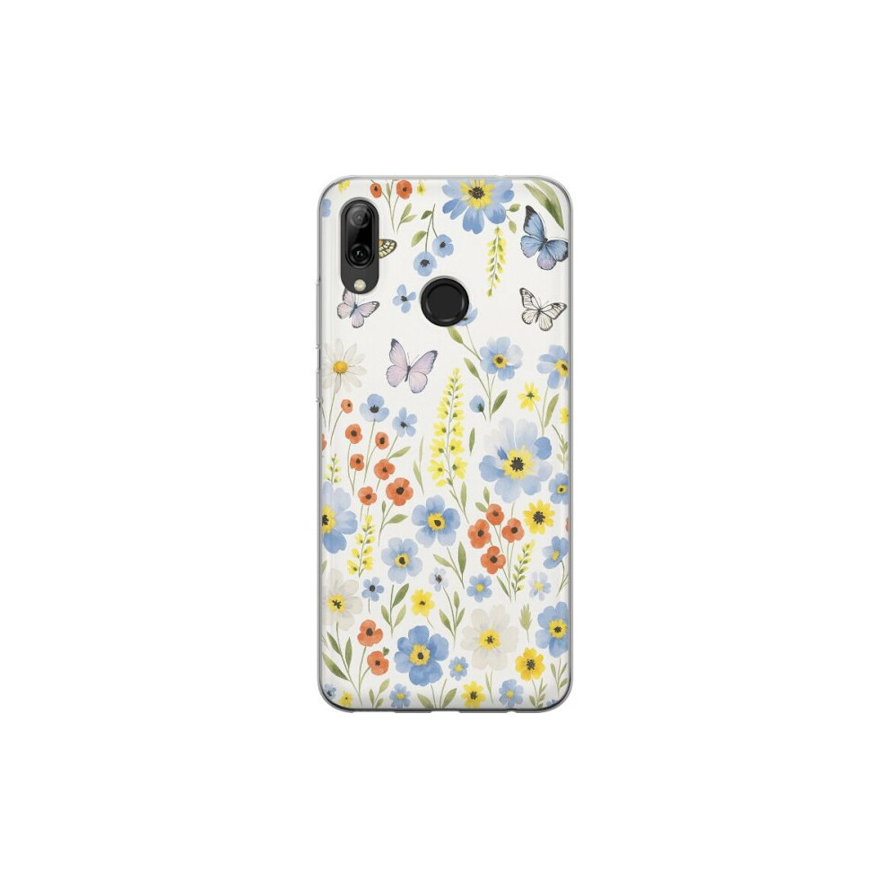 Compatible With Huawei P Smart 2019 Transparent Case Summer Flowers 9433291404096