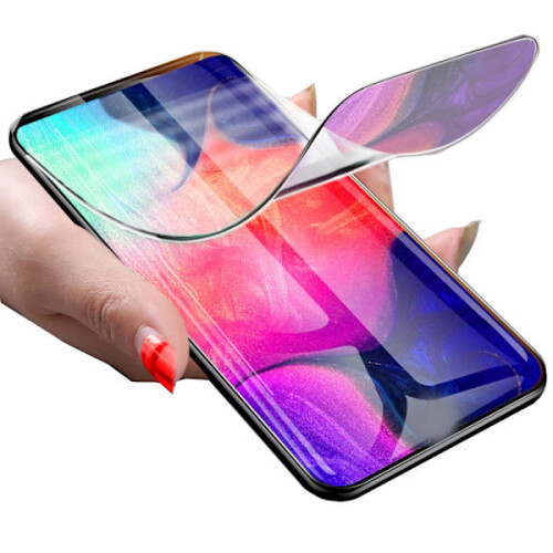 Compatível com OnePlus 7 Pro, protetor de tela PET 9H 0,2 mm preto
