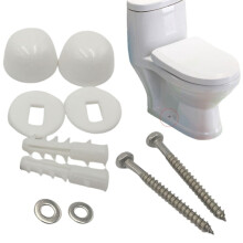 Kit de fixation pour WC bidet, boulons d'ancrage, vis de montage et vis de fixation inclus.