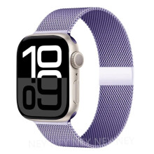 Bracelet milanais compatible avec Apple Watch 40 mm, 41 mm, 42 mm, 44 mm, 45 mm, 46 mm et 49 mm, pour iWatch Series 9, 8, 7, 6, 5, SE et Ultra 2,