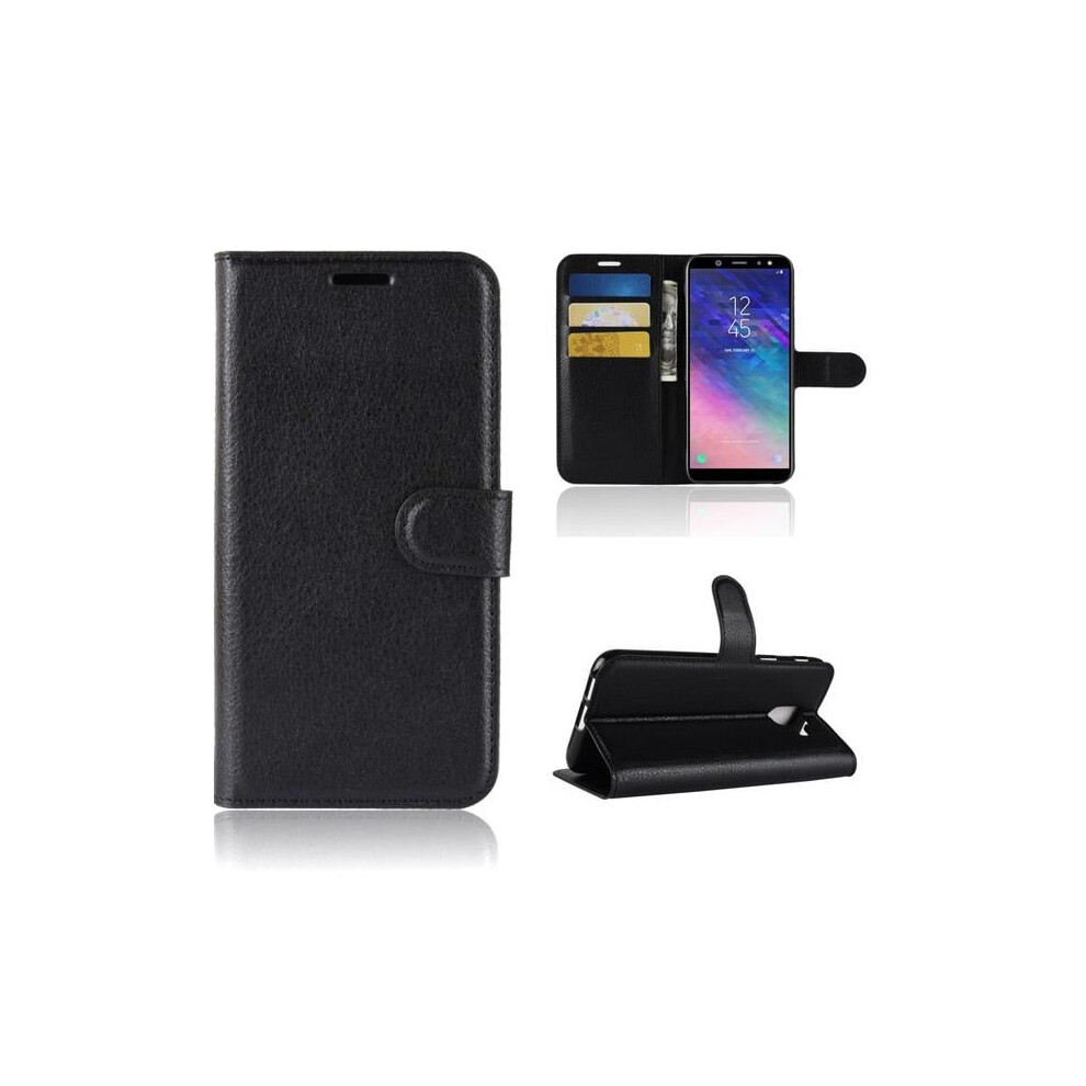 Wallet Case Compatible With Samsung Galaxy A6 (2018) - Black 9433291404102