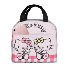 Naisten ja miesten Hello Kitty -eväslaukku vetoketjulla, vedenpitävä ja uudelleenkäytettävä kylmälaukku toimistoon/piknikille/työhön - Style5