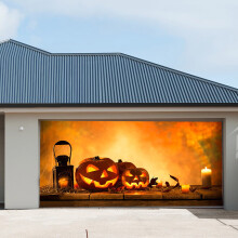 Jacenvly Halloween Garage -koristeellinen roikkuva kangas, yhteensopiva kotijuhlien taustan kanssa, gobeliinikangas loppuunmyynti
