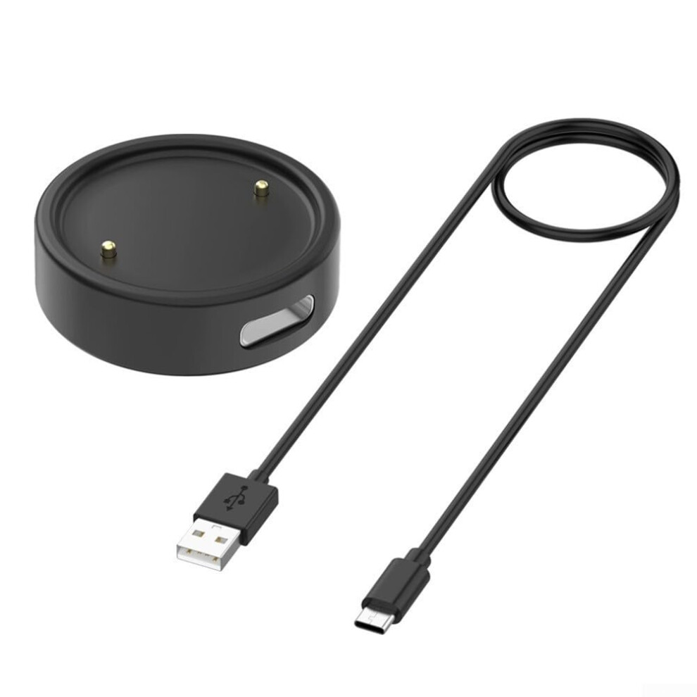 Abs Charging Dock With 1M Cable And Lanyard For Smartwatch 6 Active 2, Stable Portable Black 9099447642875