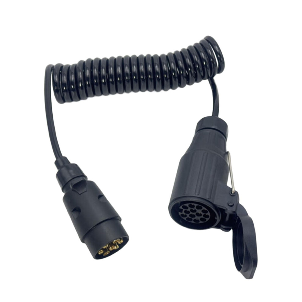 Weatherproof Towing Cable 12V Abs Coiled Trailer Wire Connector 7/13 Pin For Caravan 9044945837766