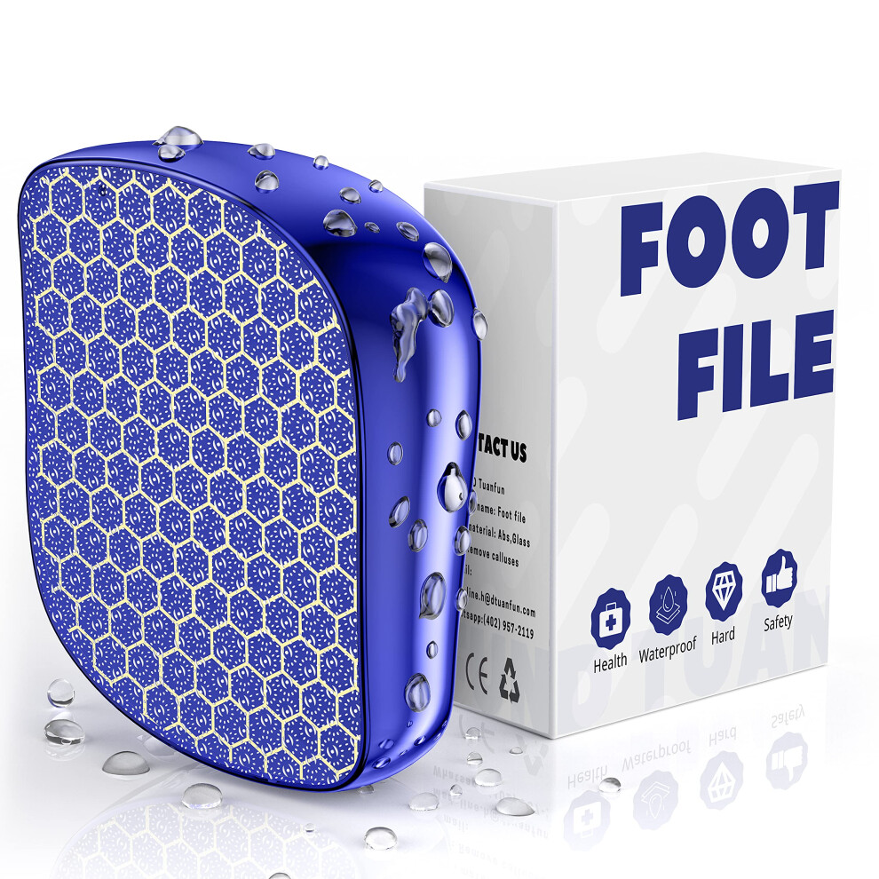 Foot File and Callus Remover for Dead Skin, Ergonomic NonâSlip Grip, Gentle Heel Exfoliation
