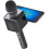 PopSolo – Επαναφορτιζόμενο μικρόφωνο καραόκε Bluetooth και μίκτης φωνής με βάση για 3