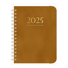 Agenda semanal Kayannuo de Navidad en oferta, 2025, tamaño A5, con encuadernación en espiral.
