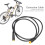 Cabo adaptador de conversão de conector de 3 pinos à prova d'água de 34,3 polegadas para bicicleta elétrica ( ) 3