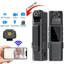 2 stk. HD1080P minikamera, praktisk nattsynsopptaker med bakklemme, bærbar og bærbar videoopptaker (WiFi)