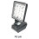 Conjunto de 4 luzes de trabalho LED de 4 polegadas para bateria de 18V. Luzes de trabalho LED para oficinas e canteiros de obras. 4