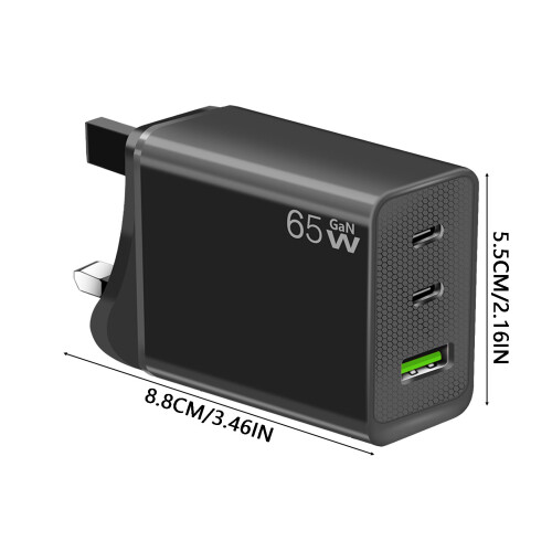 Μαύρο "Υπερταχεία φόρτιση Power Bank για κινητά τηλέφωνα, φορητούς υπολογιστές και 1