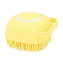 silicone bath brush for body, exfoliating, shower, soft bristle massager with soap dispenser for washing