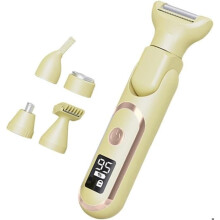 5-in-1 Electric Epilator for Women, Waterproof and Painless Electric Shaver, Rechargeable (Beige)